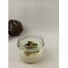 Panna cotta de lait d'amande au chèvre et noix, huile d'herbes - Entrée en bocal - gamme Tendance